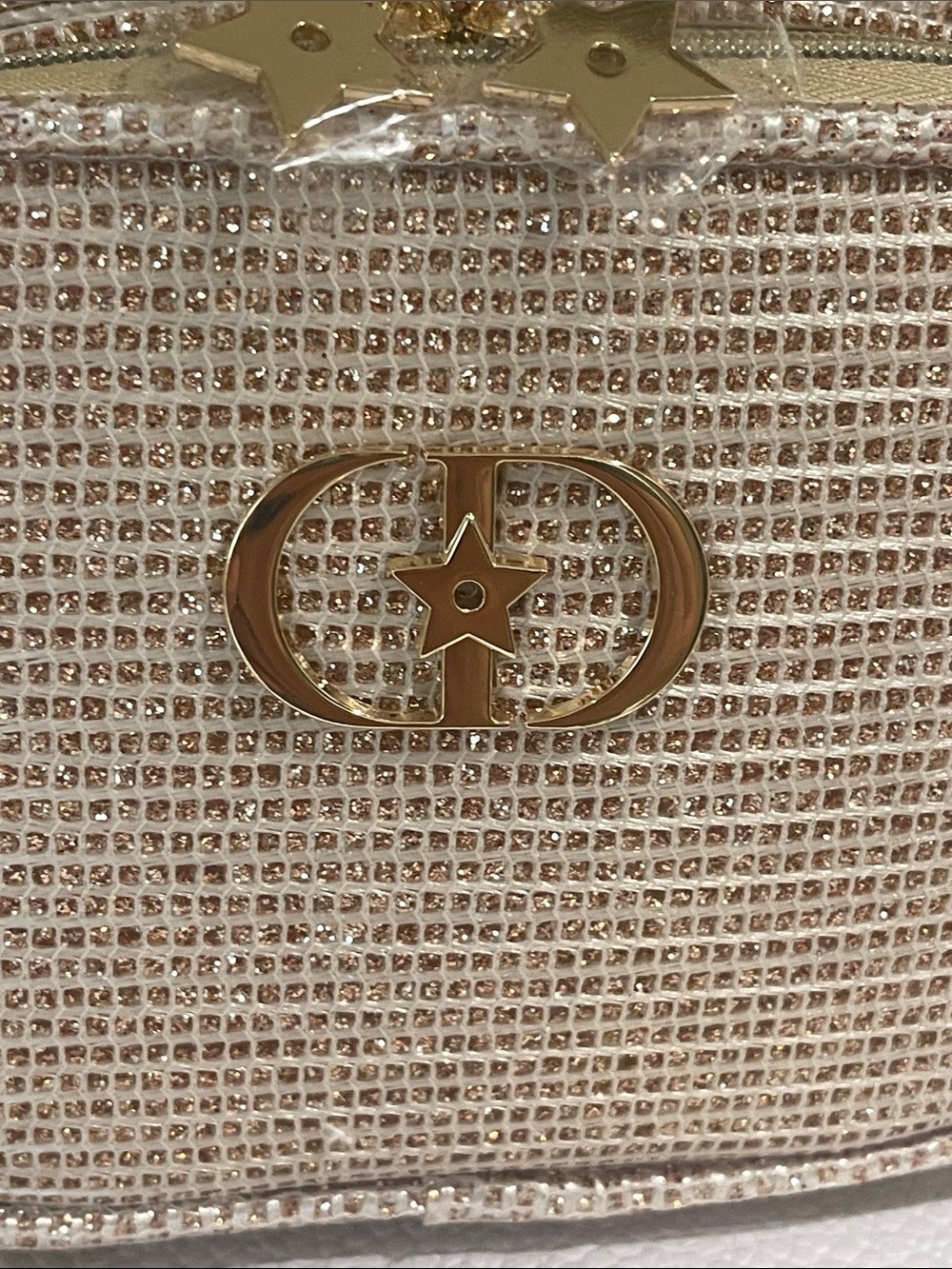 Dior Raffia Crossbody Embellished Bag in Beige with Gold Hardware - Picture 4 of 15